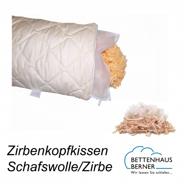 zirbenkissen kopfkissen mit zirbe gefuellt schlafkis