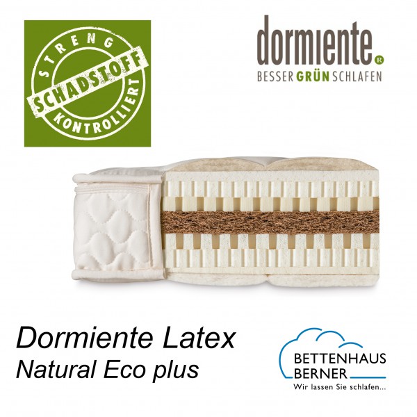 naturmatratze latexmatratze dormiente natural eco pl