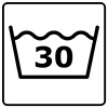 Mit 30° waschen Mit 30° waschen