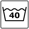 Mit 40° waschen Mit 40° waschen